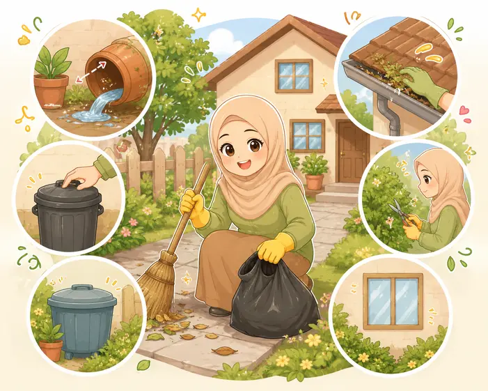 Langkah Pencegahan Tambahan di Sekitar Lingkungan Rumah